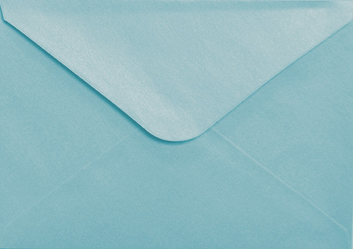 Pearlescent envelope C6 sky blue 10pcs