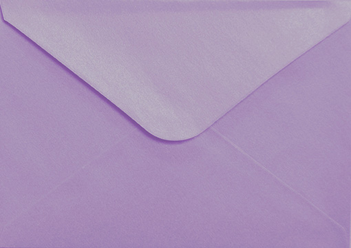 Pearlescent envelope C6 lilac 10pcs