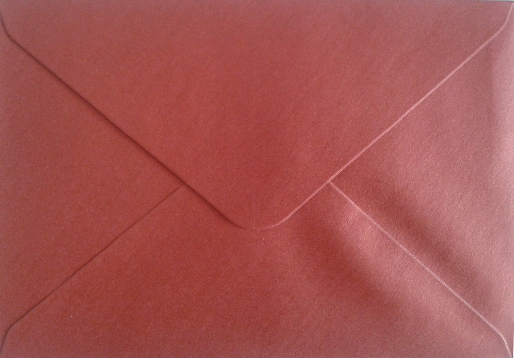 Pearlescent envelope C6 red 10pcs