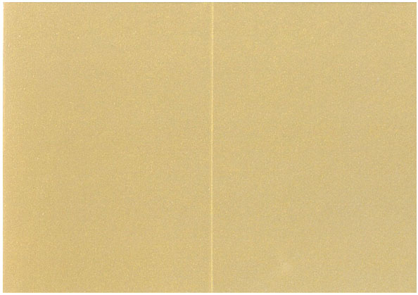 Folded pearlescent card gold 10pcs