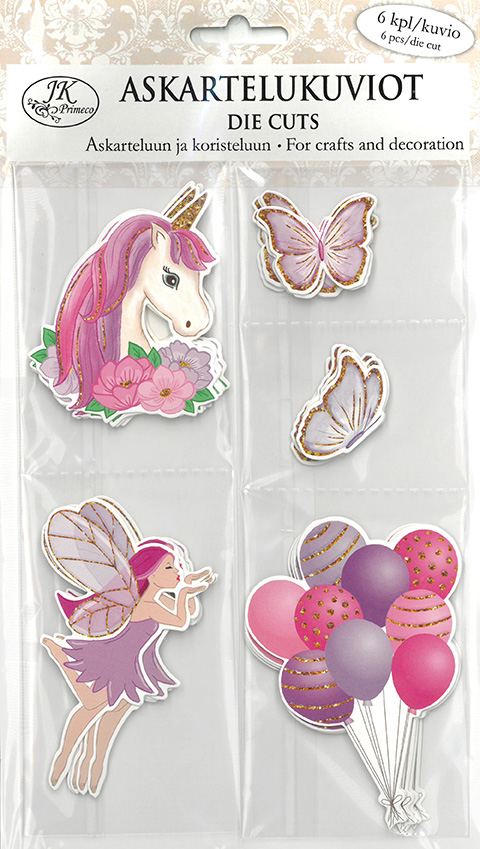 Die cuts lilac/pink    