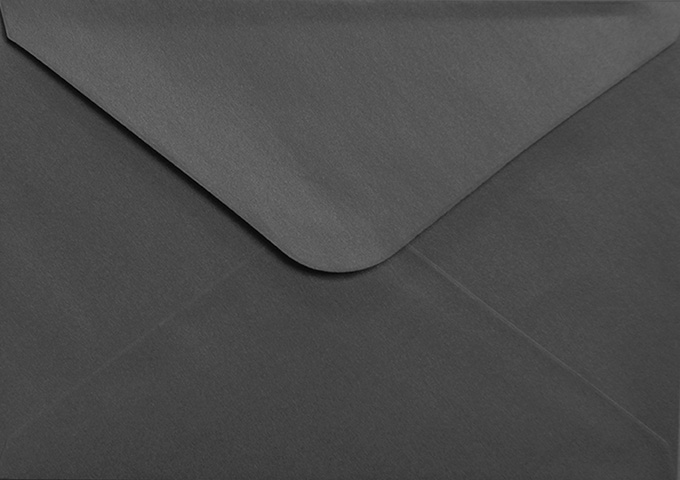 Pearlescent envelope C6 black 10pcs
