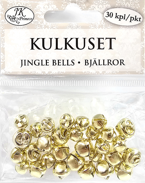 Jingle bells gold assortment 30pcs