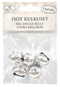 Big jingle bells silver 5pcs