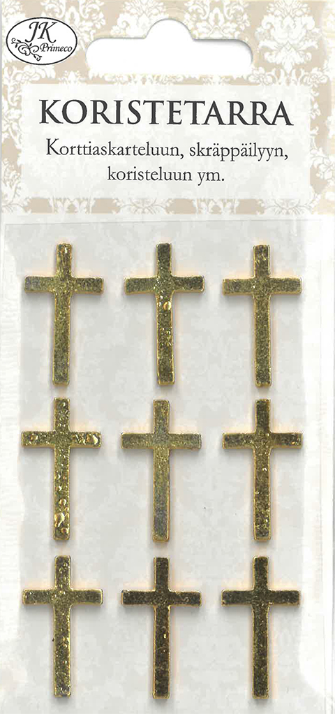 Decoration sticker Cross gold