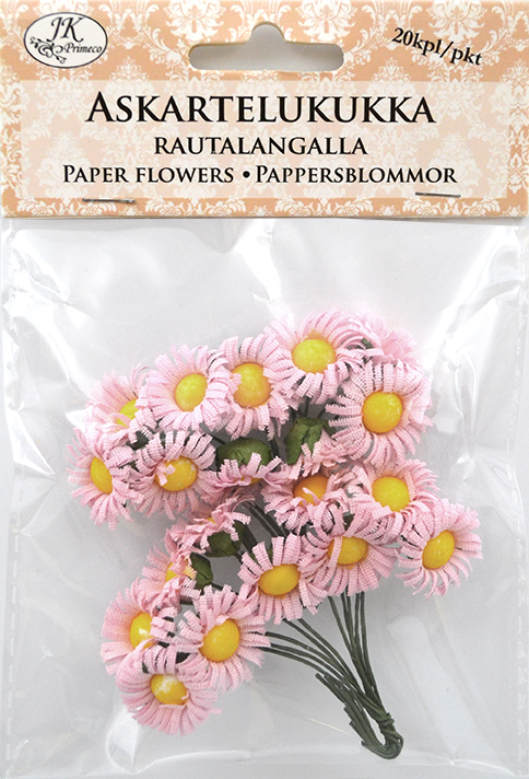 Craft flowers Gerbera 20pcs