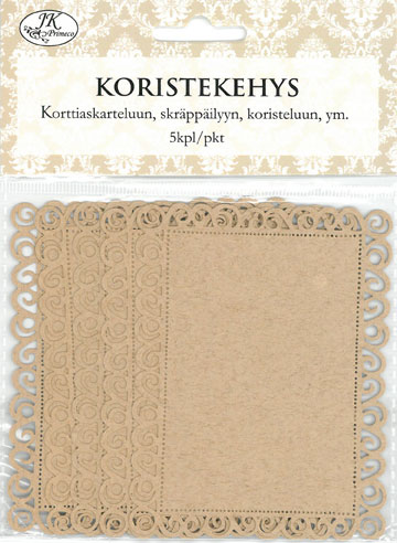 Decorative frame rectangle natural 5pcs