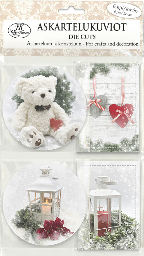 Die cuts Christmas pictures red