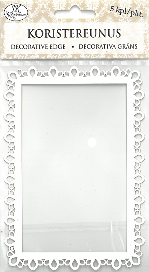 Decorative edge Lace white 5pcs