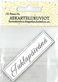 Die cuts Juhlapäivänä hopea 6pcs