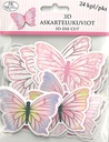 3D Die cuts Butterfly pink 24pcs