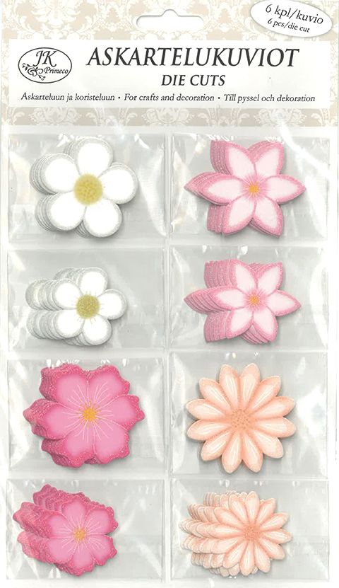 Die cuts Layered flowers