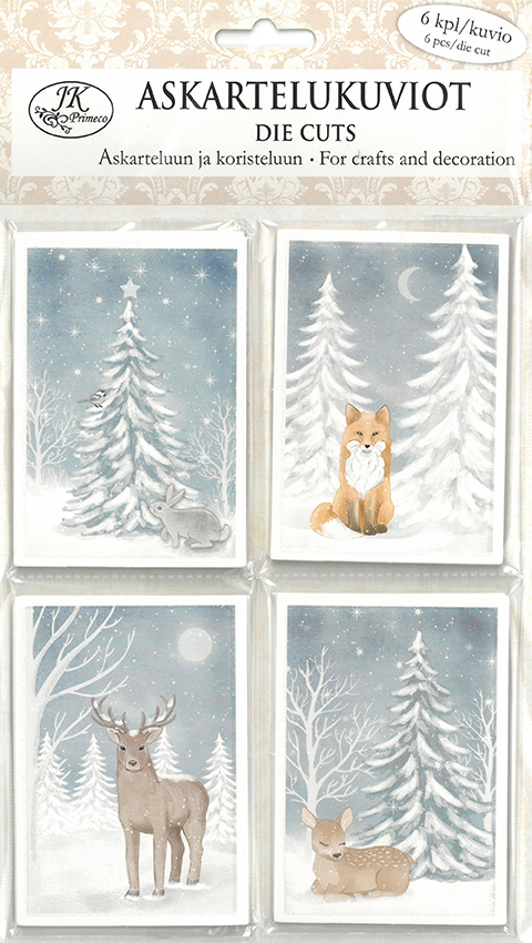 Die cuts Winter night