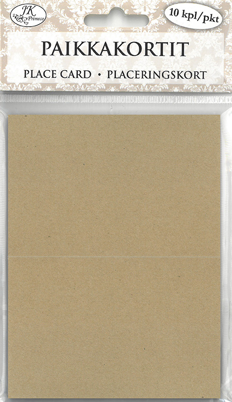 Place card recycled brown 10pcs
