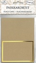 Place card Gold foil recycled brown 10pcs