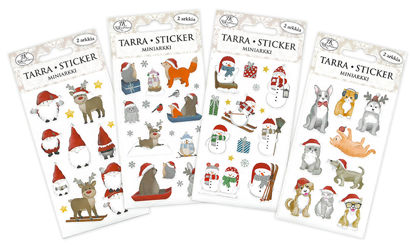 Mini sticker Christmas characters 2 sheets