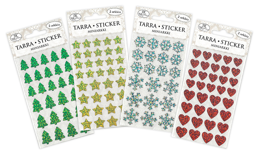 Mini sticker Christmas hologram 2 sheets