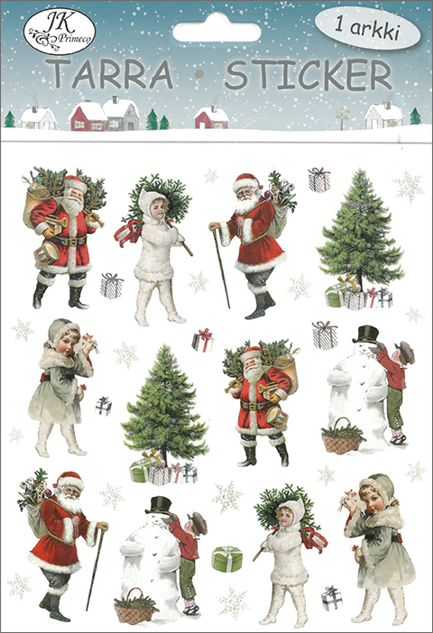 Sticker Christmas Vintage figures