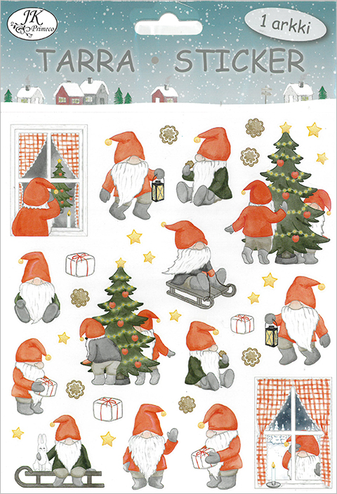 Sticker Christmas gnomes