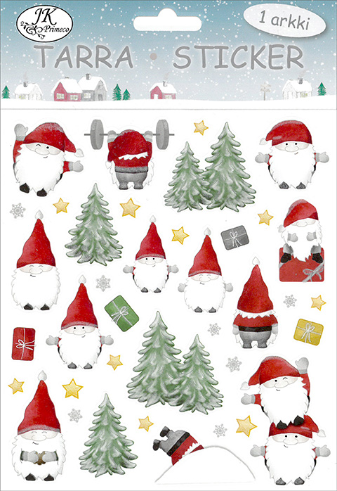 Sticker Funny Christmas gnomes