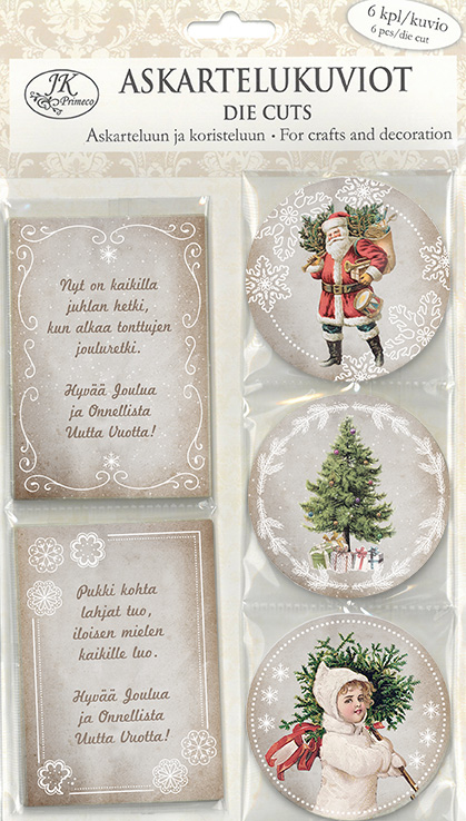 Die cuts Nostalgiakuvat ja -toivotukset