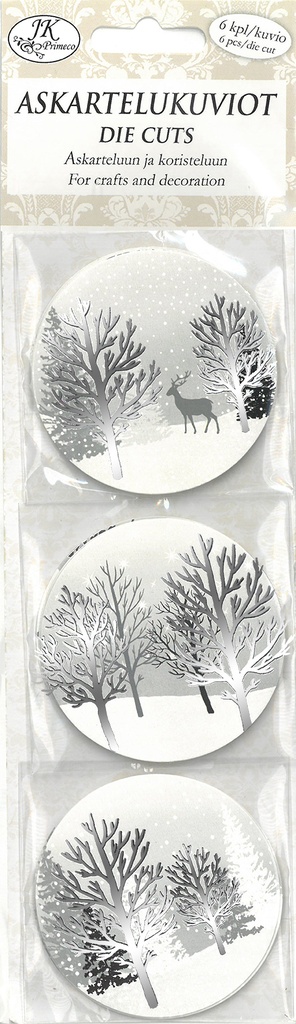 Die cuts narrow Scenery silver