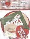 Big die cuts Joulutekstit punavihreä 25pcs