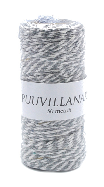 Cotton string 2mm x 50m grey/white