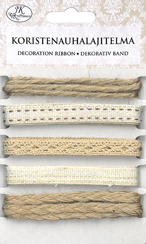 Decorative ribbon assortment nostalgia brown