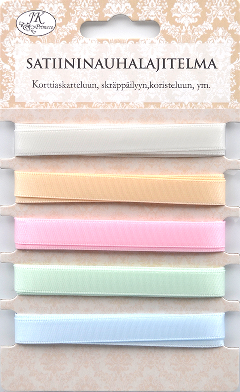 Satin ribbon assortment pastel