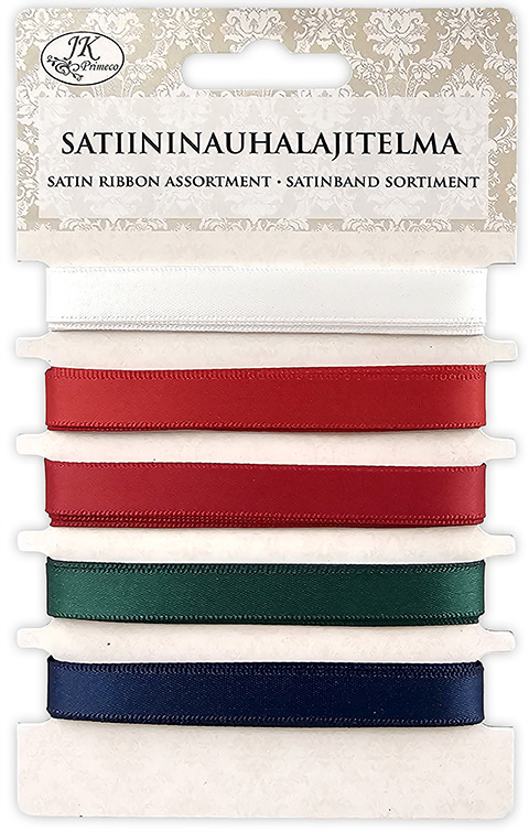 Satin ribbon assortment Christmas