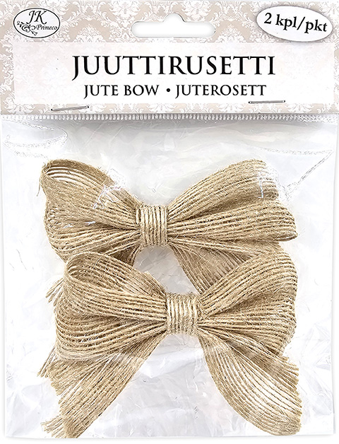 Jute bow natur 2pcs