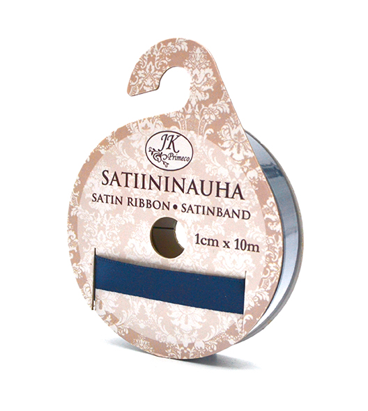 Satin ribbon 1cm x 10m night blue