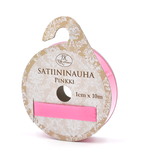 Satin ribbon 1cm x 10m pink
