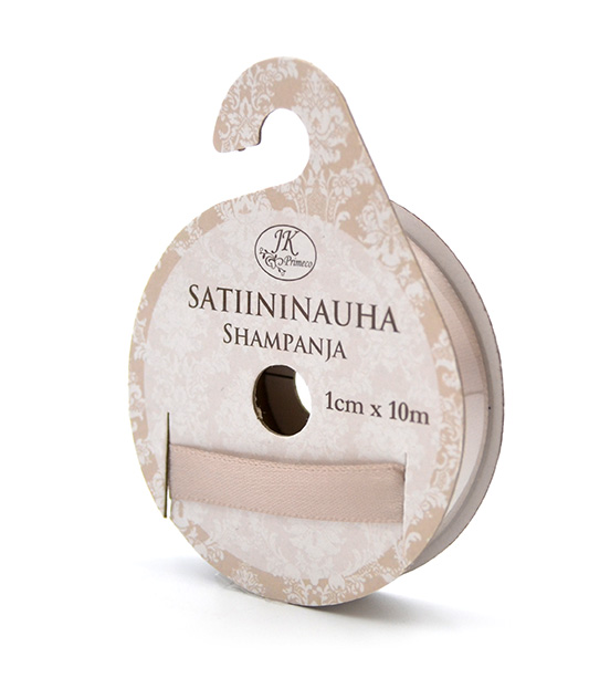 Satin ribbon 1cm x 10m champagne