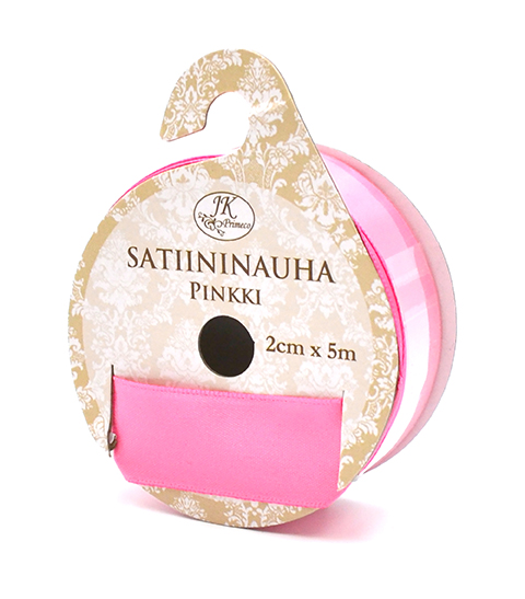 Satin ribbon 2cm x 5m pink