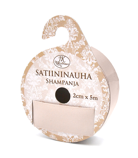 Satin ribbon 2cm x 5m champagne