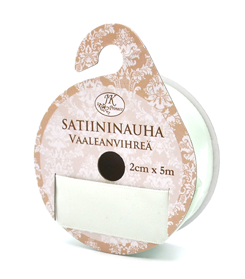 Satin ribbon 2cm x 5m light green