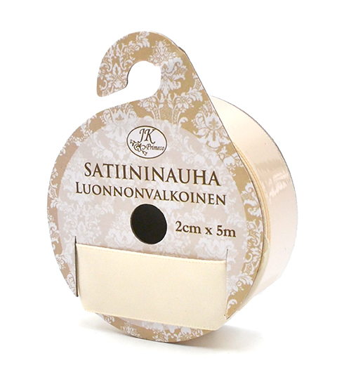 Satin ribbon 2cm x 5m off-white