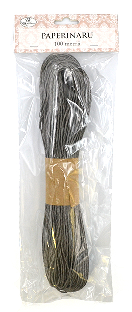 Paper string 100m grey