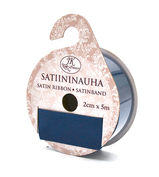 Satin ribbon 2cm x 5m night blue