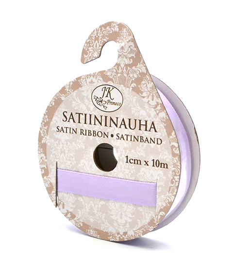 Satin ribbon 1cm x 10m light lilac