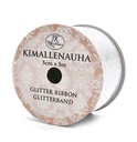 Glitter ribbon 5cm x 5m silver