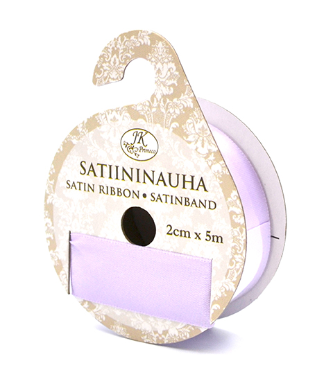 Satin ribbon 2cm x 5m light lilac