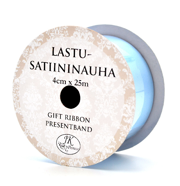 Poly ribbon 4cm x 25m light blue 