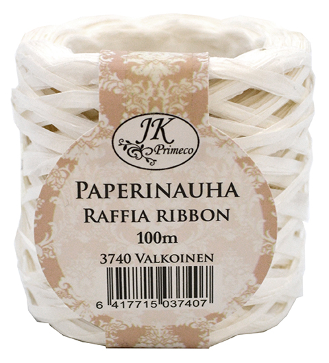 Paper ribbon 100m white