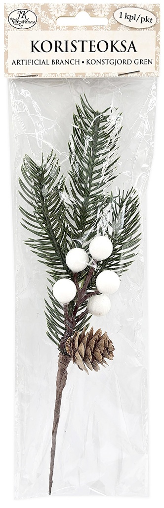 Artificial branch with berry big white