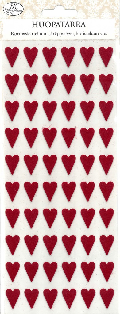 Felt sticker Heart dark red