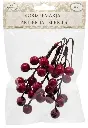 Artificial berries big red 3pcs