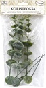 Artificial twig Eucalyptus with frost 3pcs